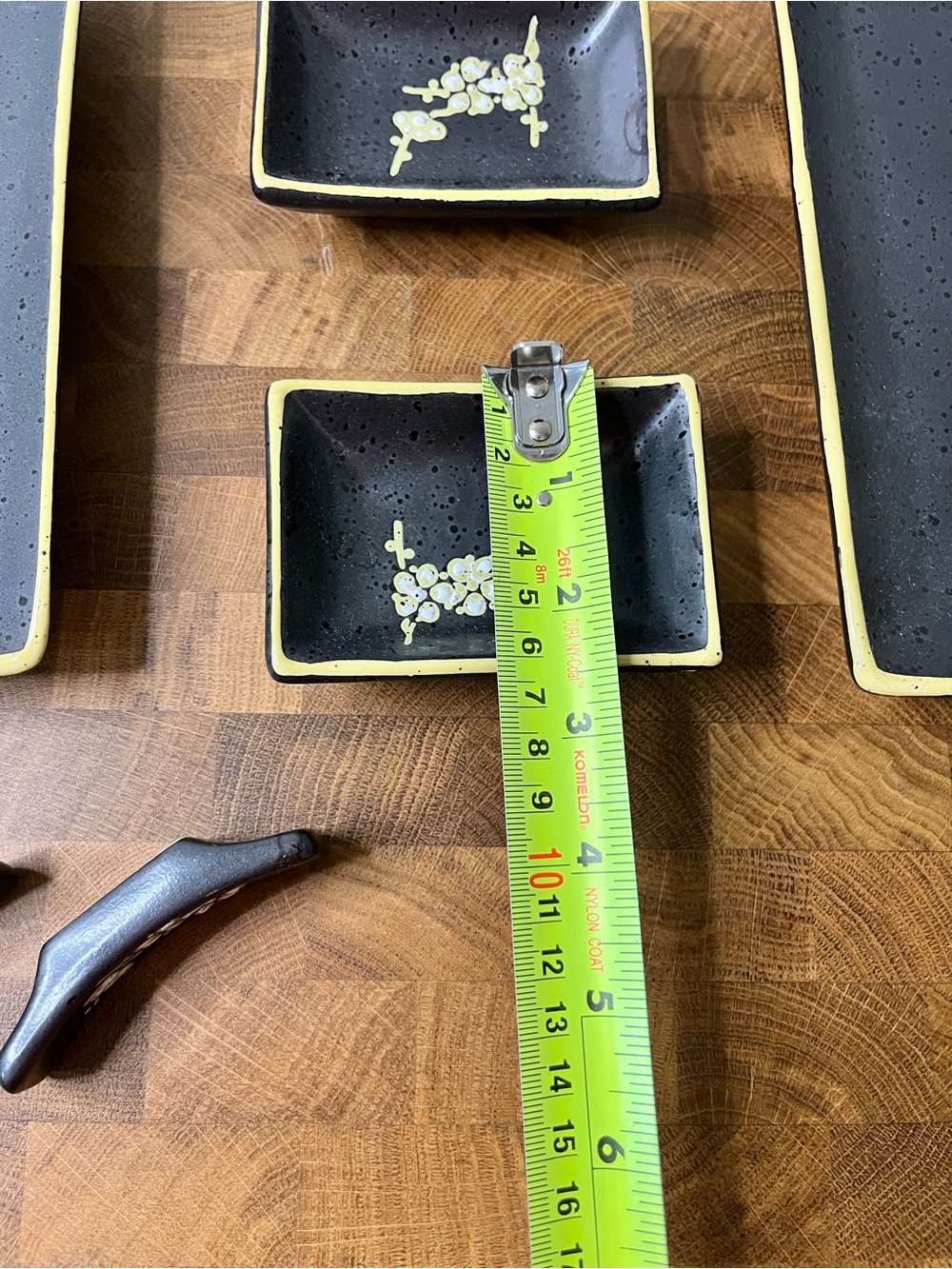 Black Ceramic Sushi Serving Set - Picture 13 of 14